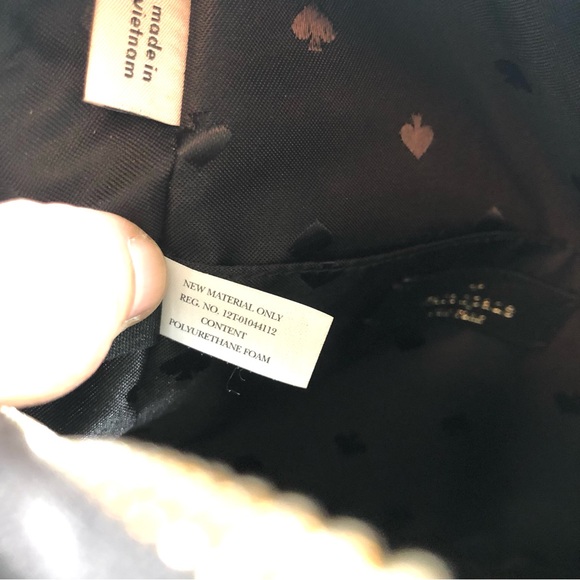 Kate Spade Natalia Mini Convertible Backpack, Crossbody, Quilted Bag, in Black - Picture 12 of 16